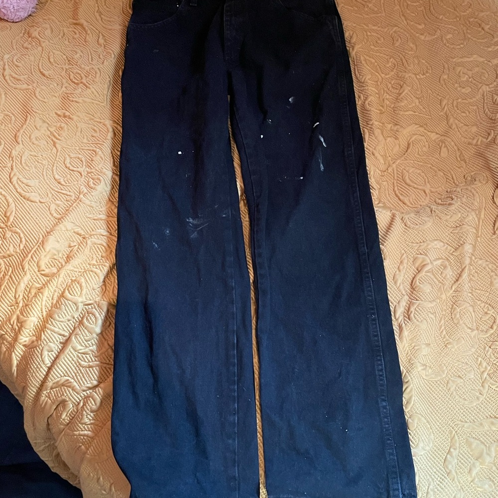 Vintage Rustler Black Wide-Leg Jeans